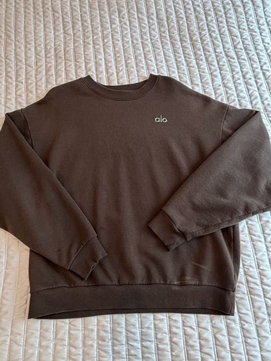 ALO Yoga Sweaters - ALO Yoga Men’s Crewneck Sweatshirt in Chocolate Brown